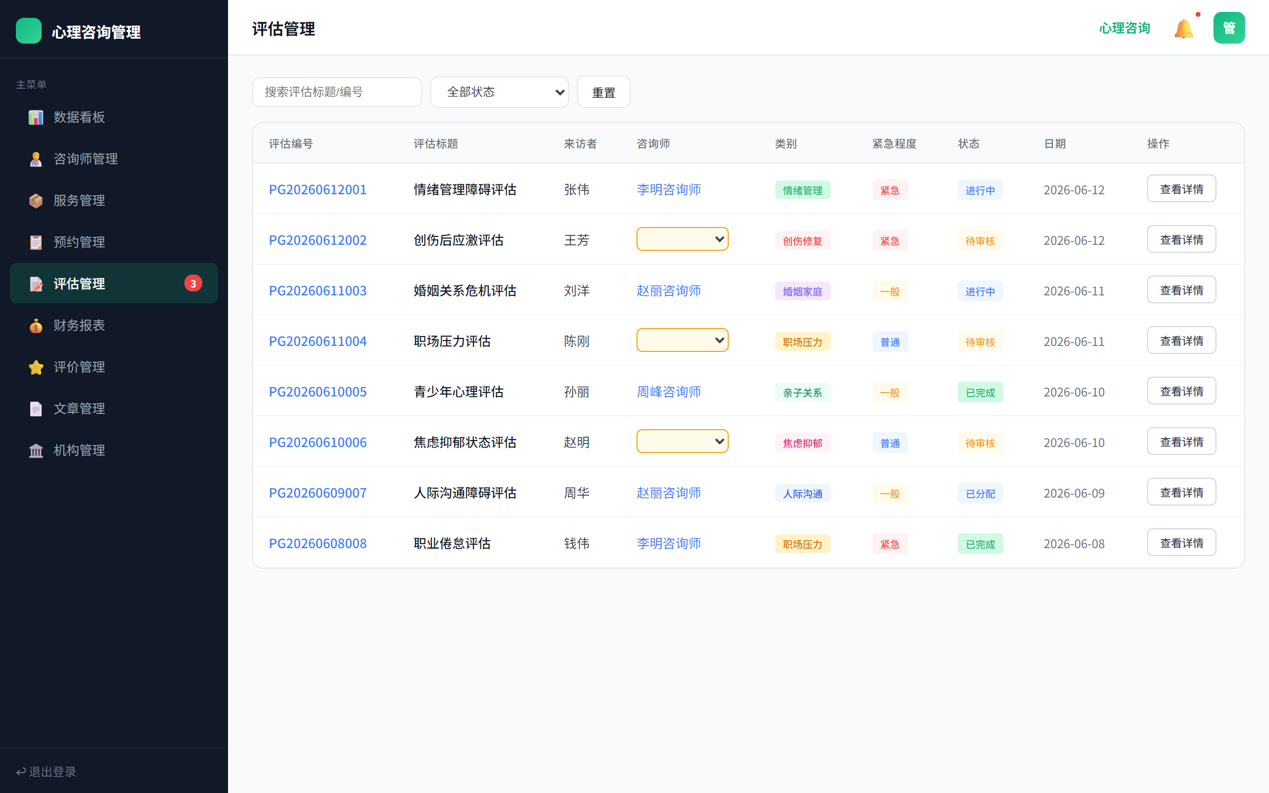 评估管理