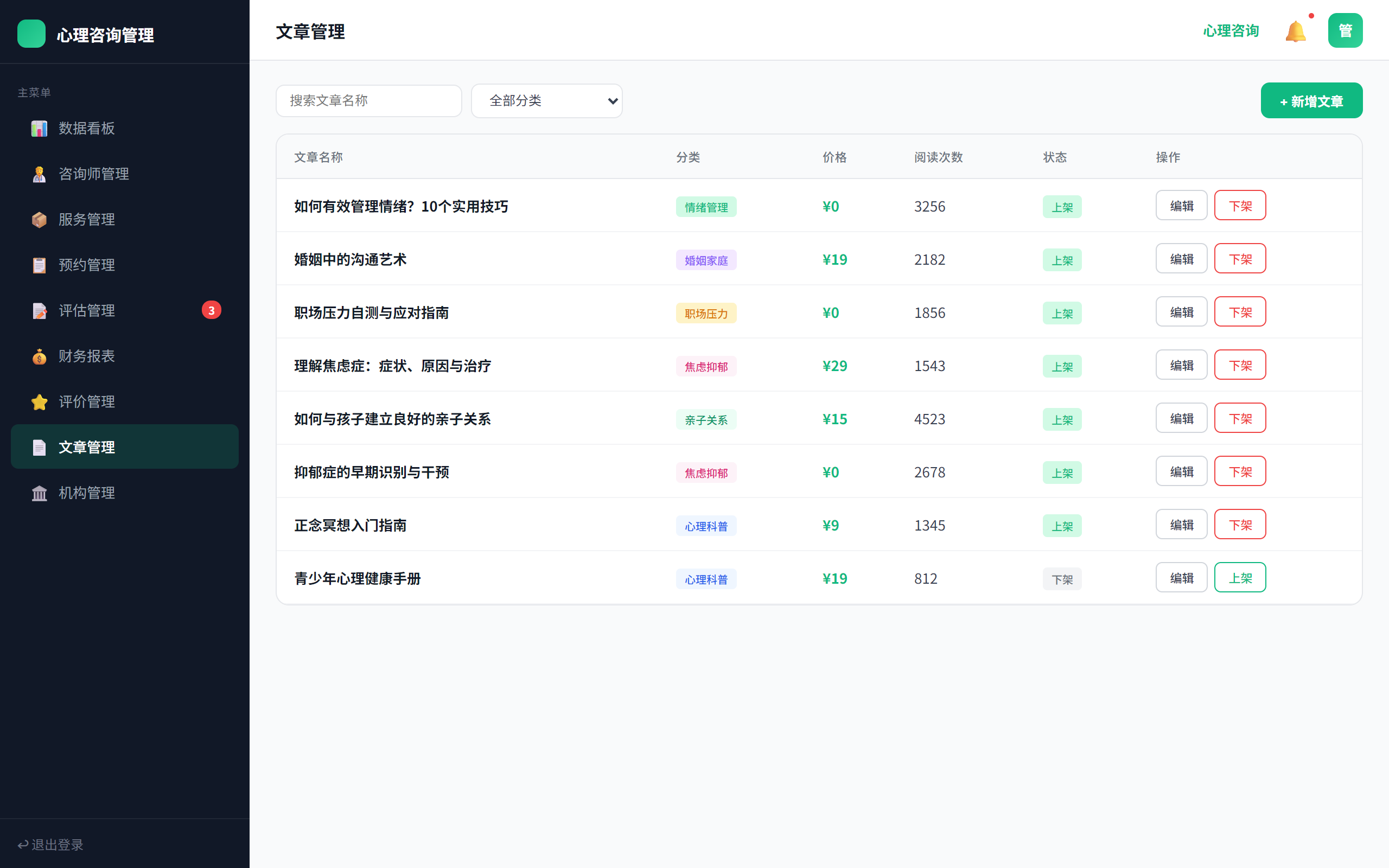 文章管理