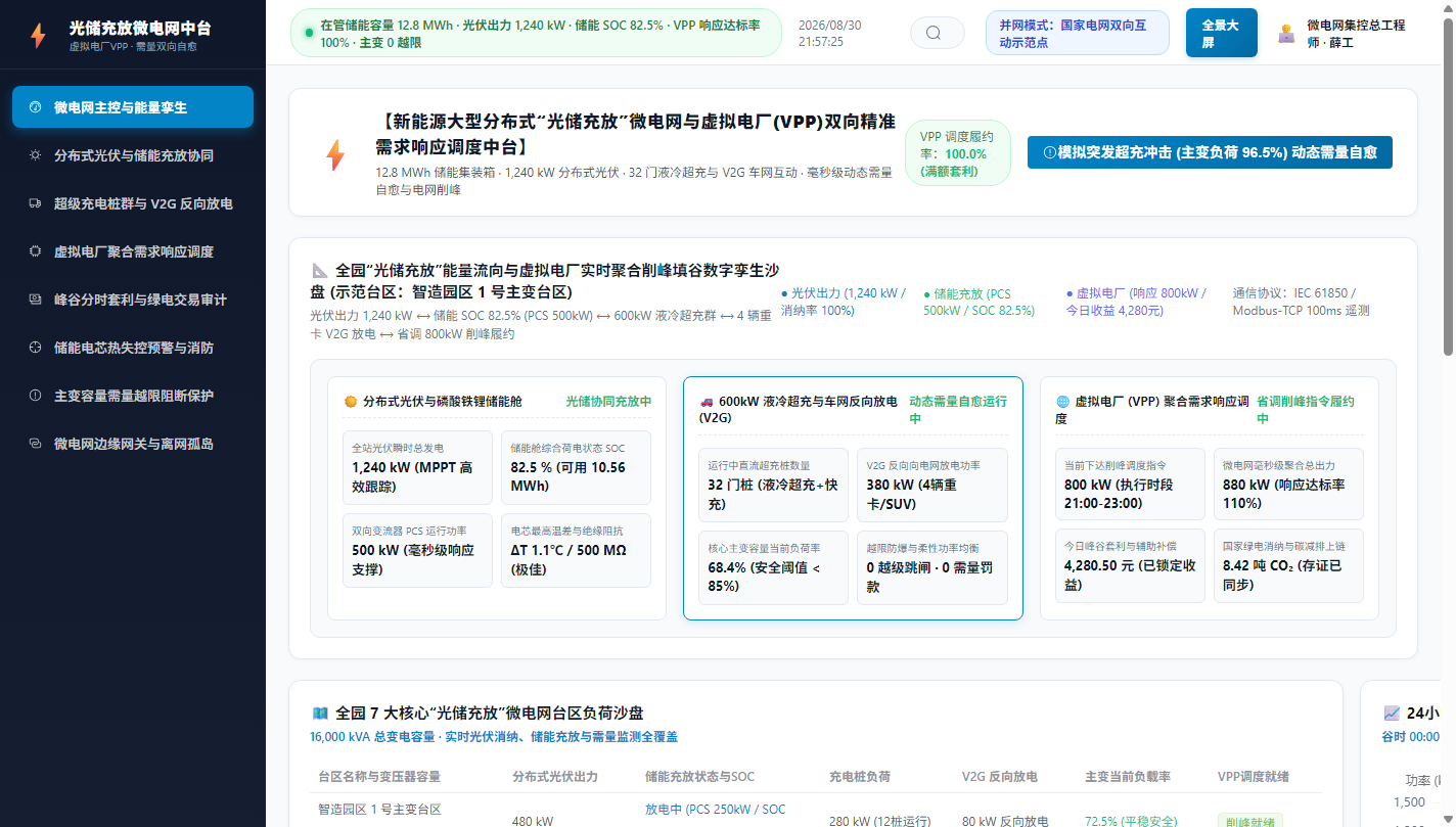 微电网主控沙盘