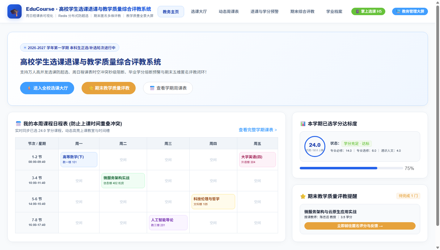教务门户首页