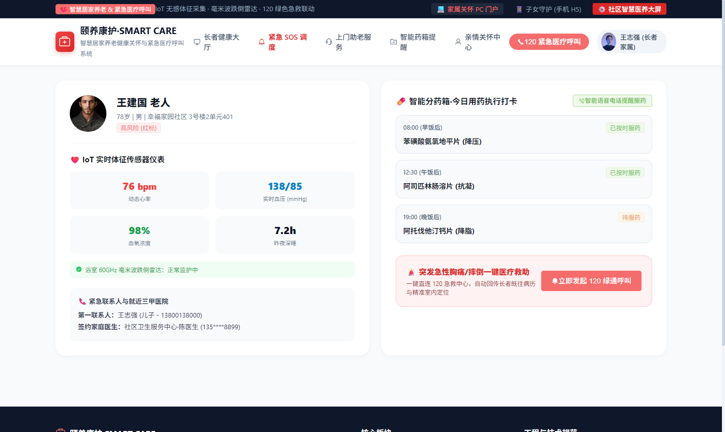 PC 长者健康档案与慢病用药预警