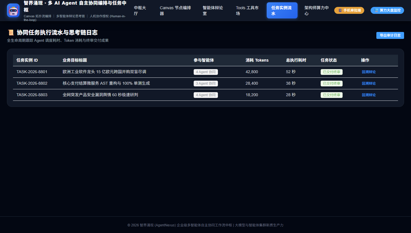 PC 协同任务执行流水与日志回溯