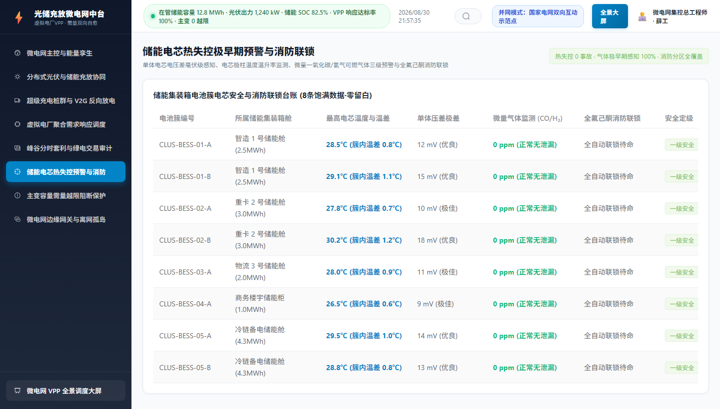 热失控预警与消防