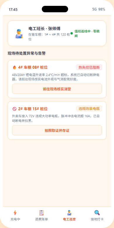 现场电工巡视H5