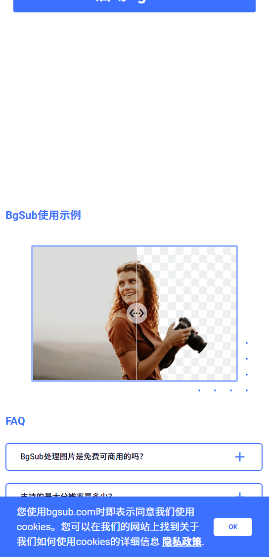 BgSub 复杂卷发人像前后对比实测