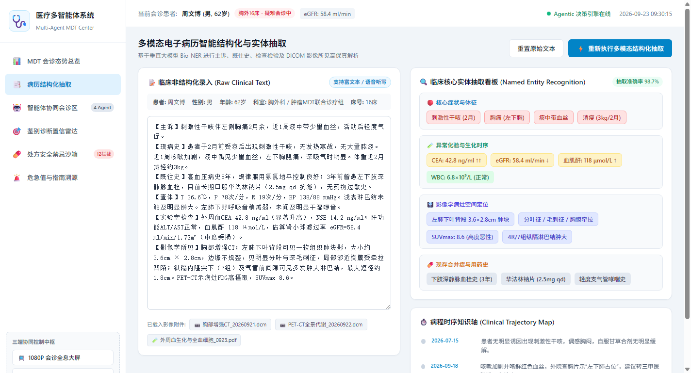 多模态电子病历智能结构化与实体抽取