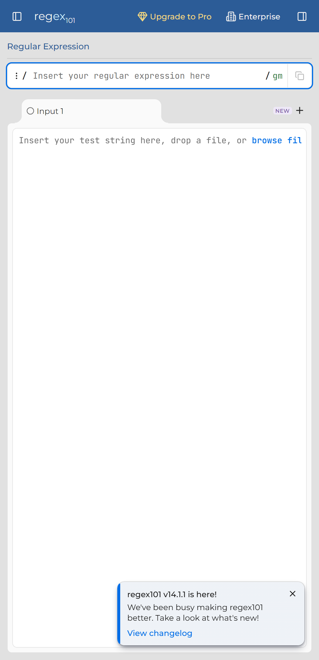 Regex101 移动端真机全景体验