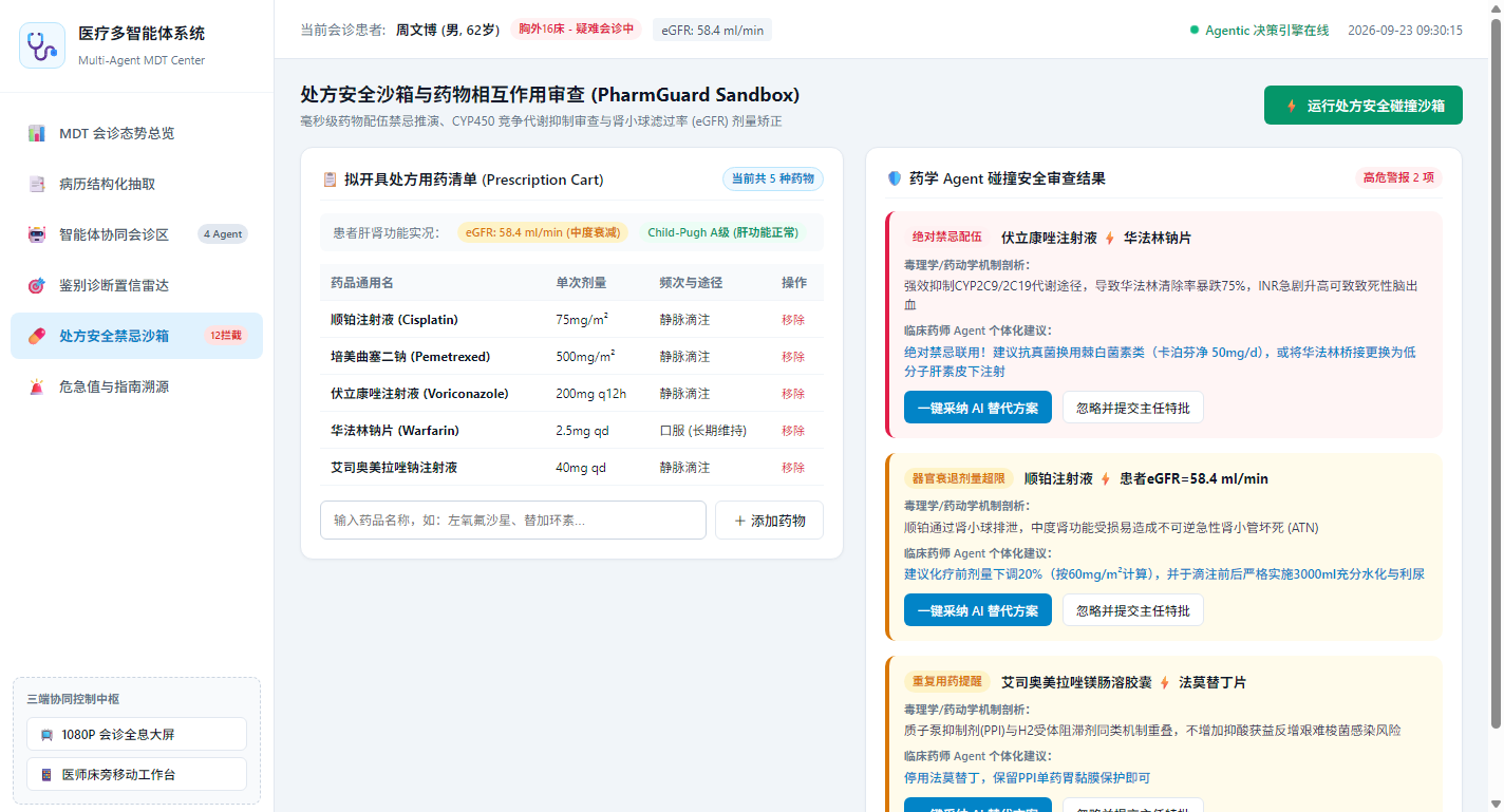 处方安全沙箱与药物相互作用审查