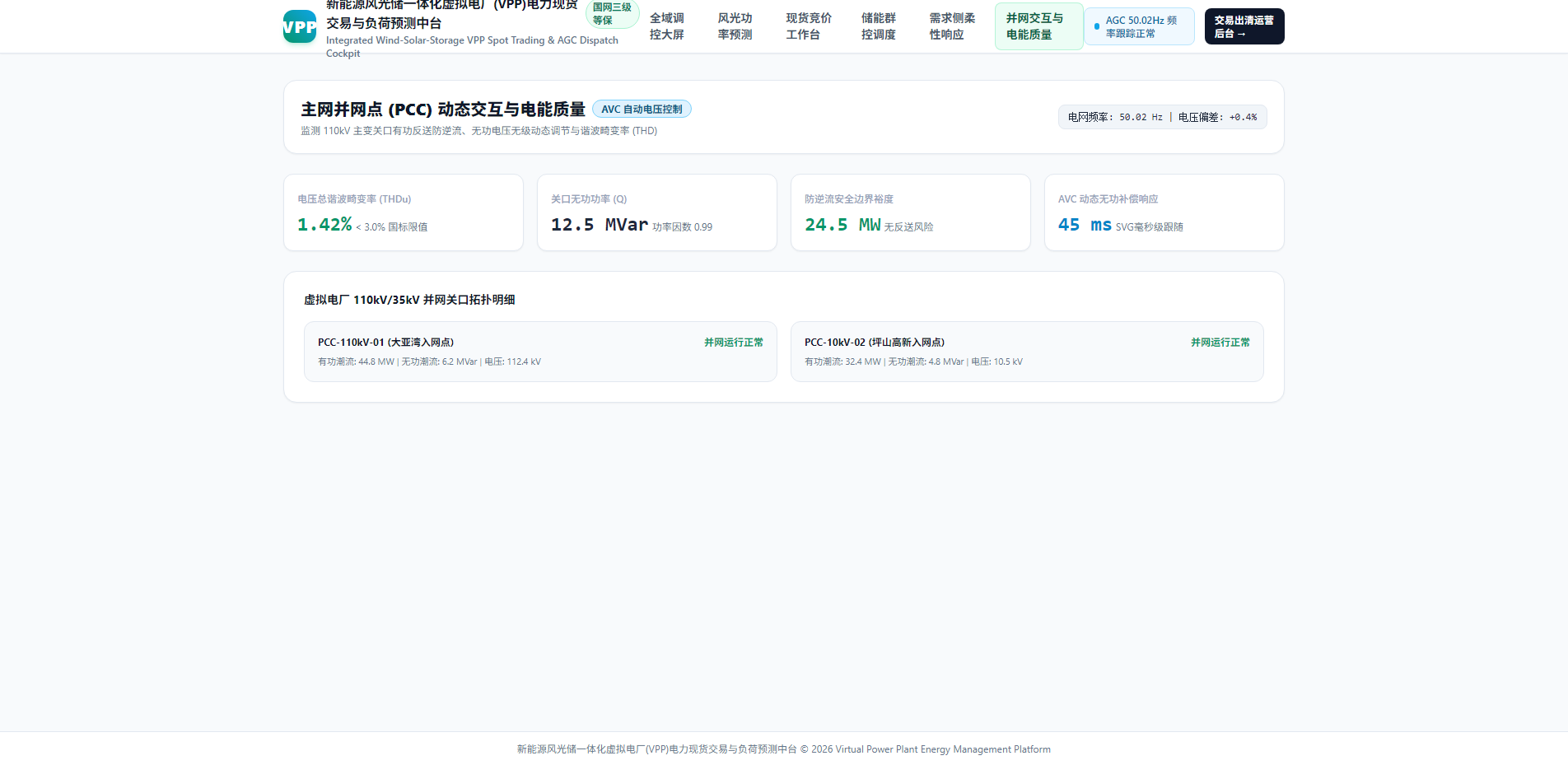 并网交互与电能质量