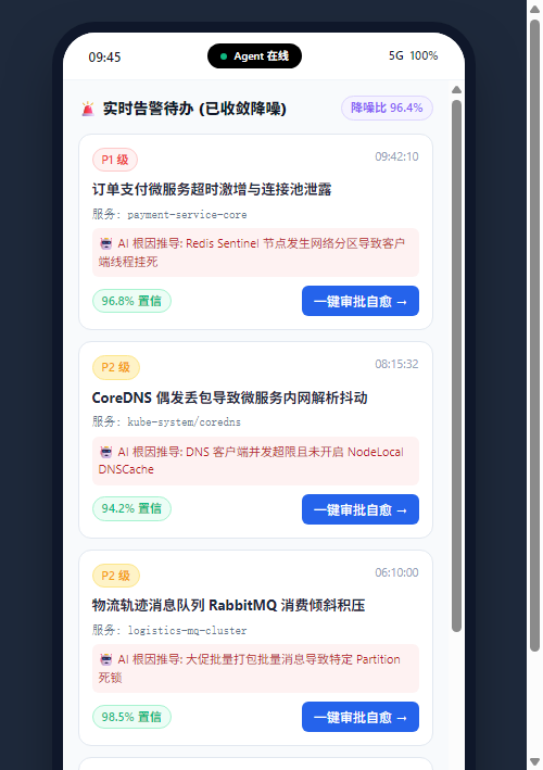 移动端告警待办