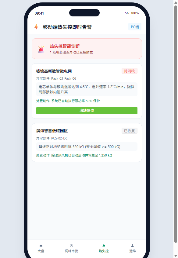 热失控即时告警