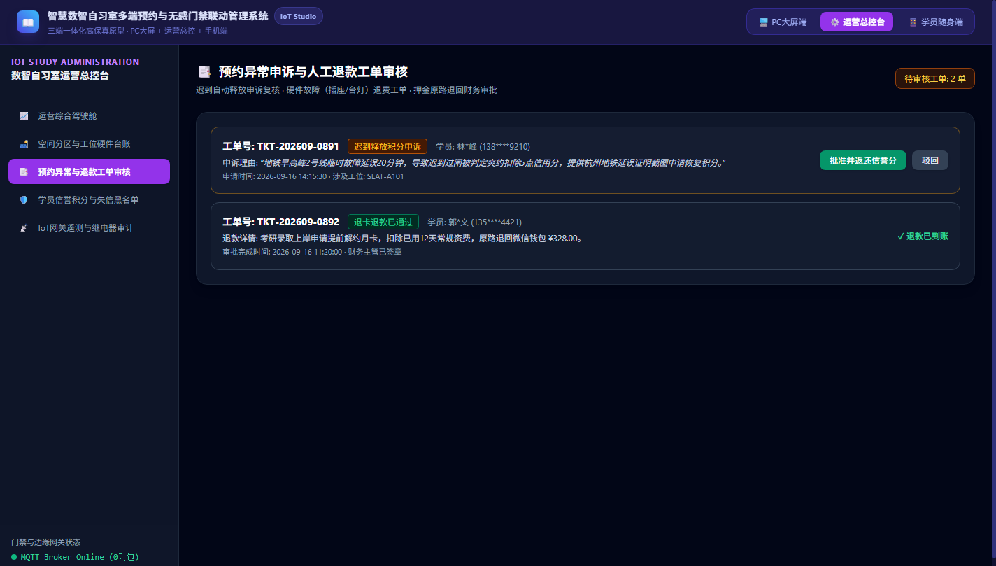预约异常与退款审核