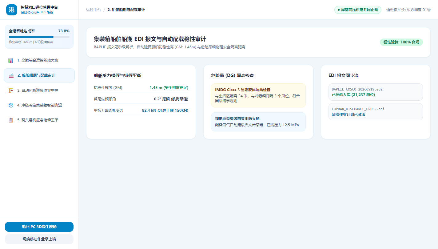 7. 万箱巨轮配载图 EDI 解析审核与重心稳性仿真