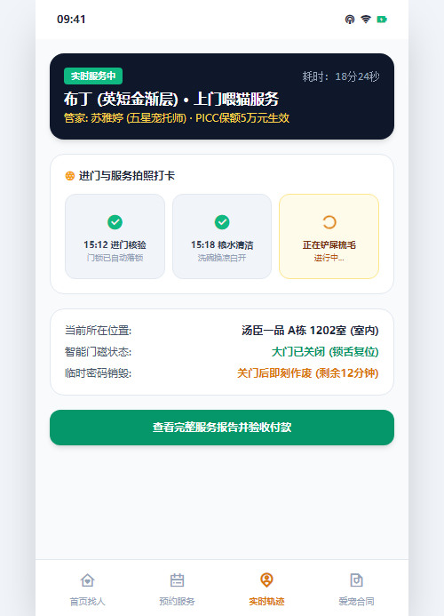 实时打卡轨迹