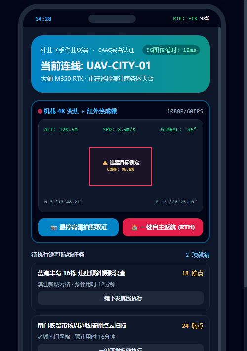 飞手巡检工作台