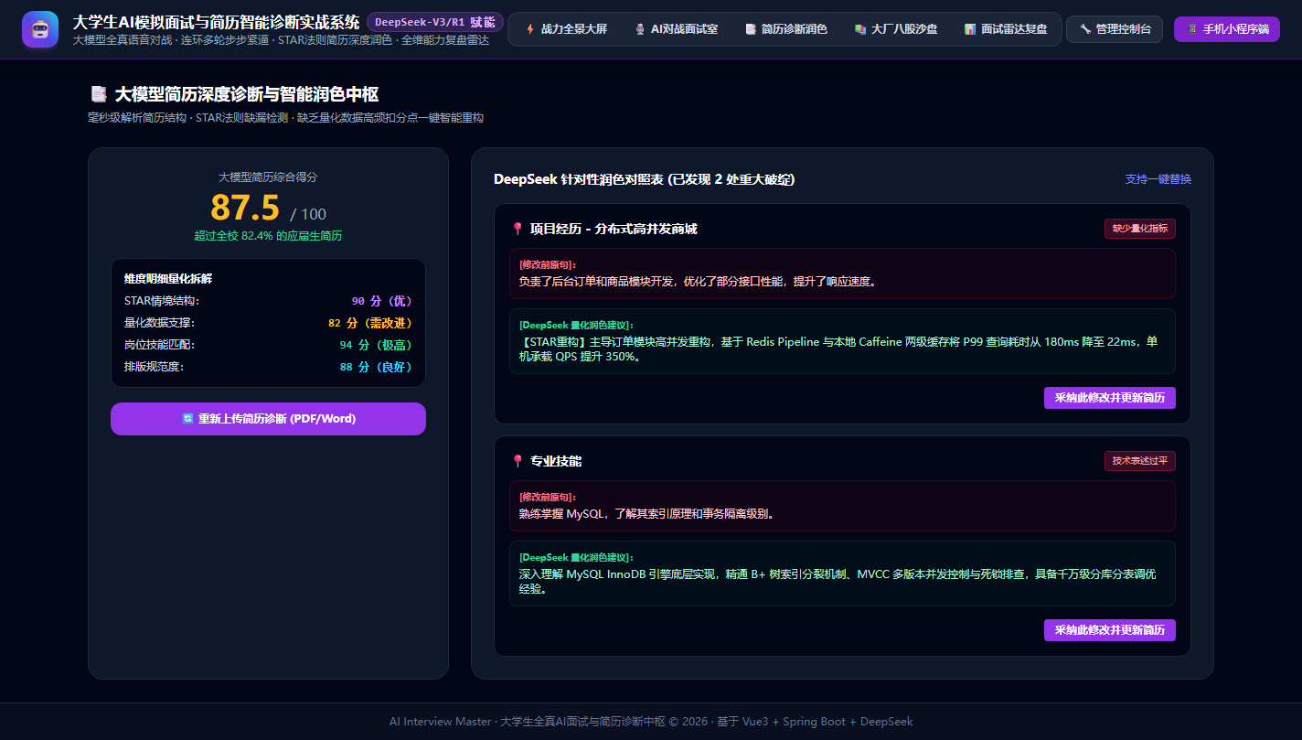PC 简历智能诊断