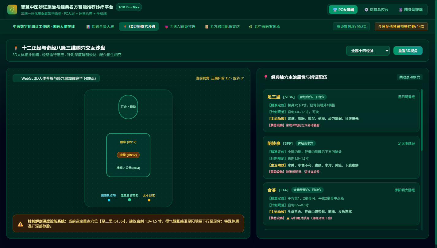 3D经络腧穴交互沙盘