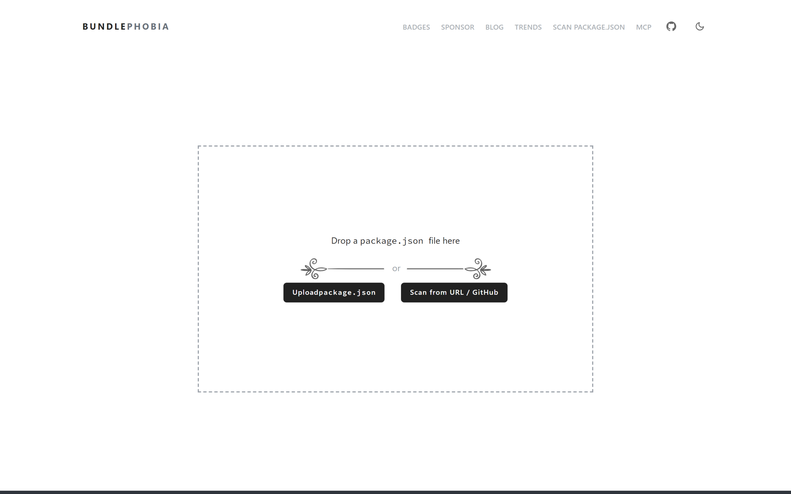 Bundlephobia 强大的 package.json 全项目依赖一键扫描诊断工作台