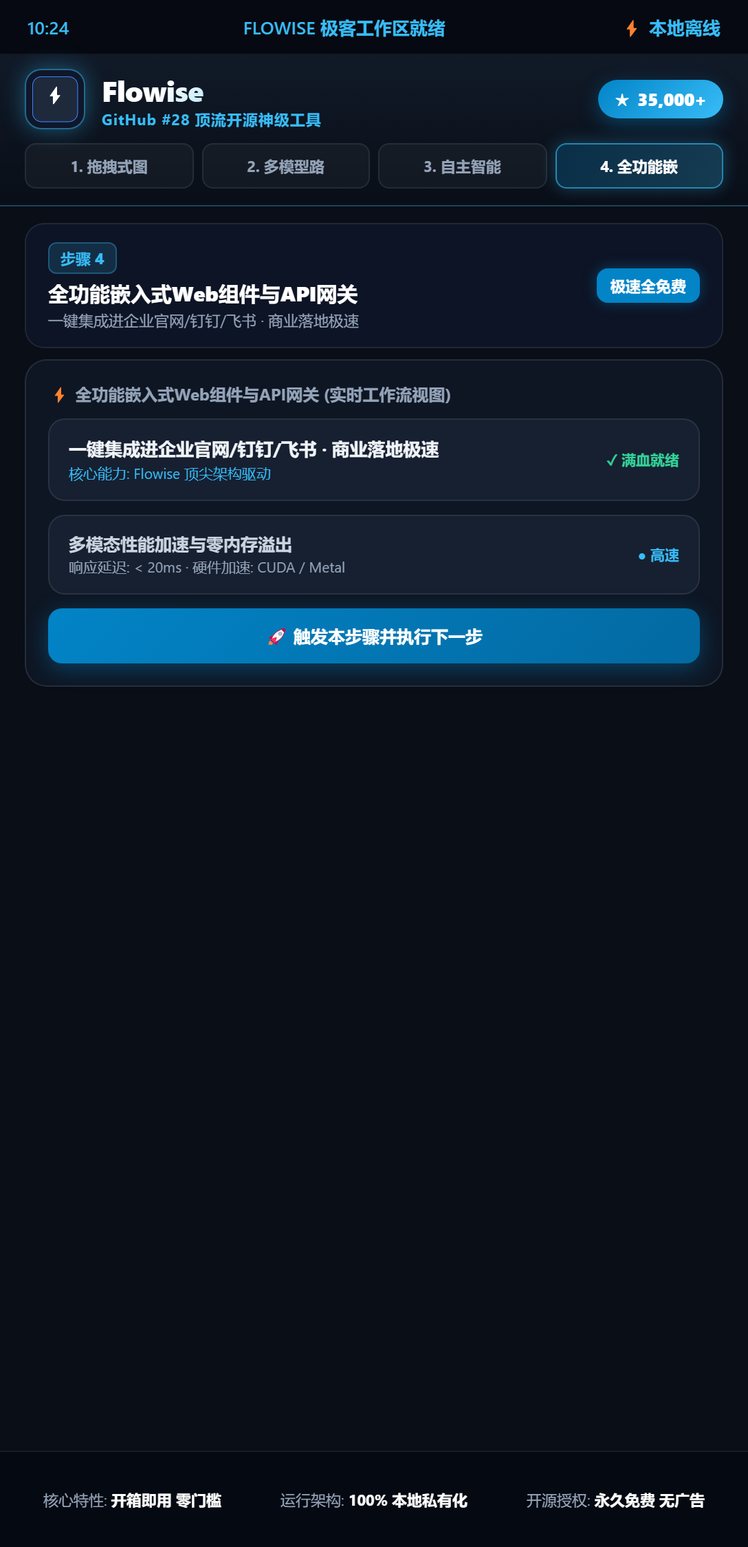 Flowise 本地离线私有化与安全架构