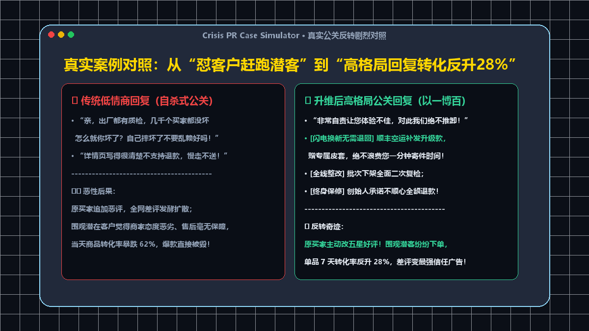真实案例对照：从怼客户赶跑潜客到高格局回复转化反升28%